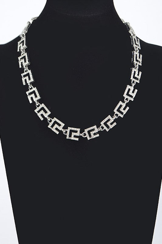 Rhinestone Pave Iconic Collar Necklace