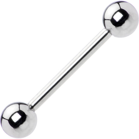 12G Straight Stainless Steel Barbell 3/4 6mm