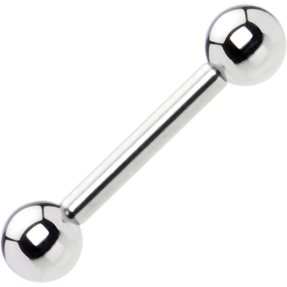 12G Straight Stainless Steel Barbell 1/2 5mm