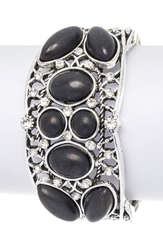 Compressed Stone Iconic Stretch Bracelet