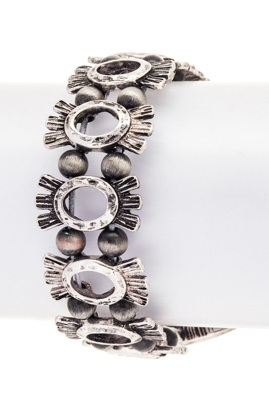 Oversize Horse Shoe Western Statement Bracelet