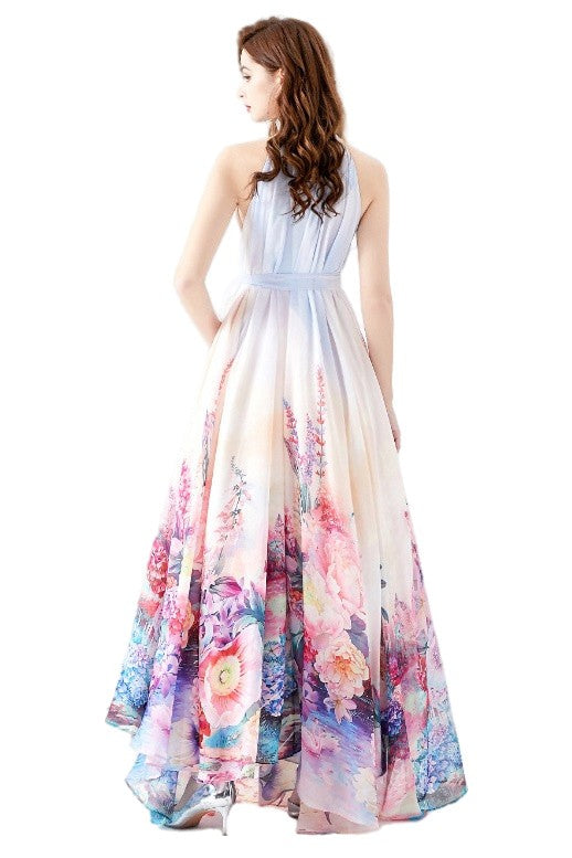 WOMEN FASHION CHIFFON MAXI DRESS