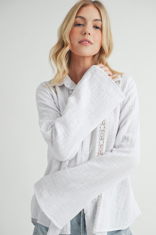Mahlia Lace Shirt Blouse
