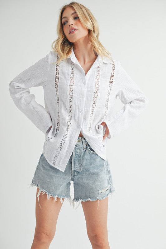 Mahlia Lace Shirt Blouse