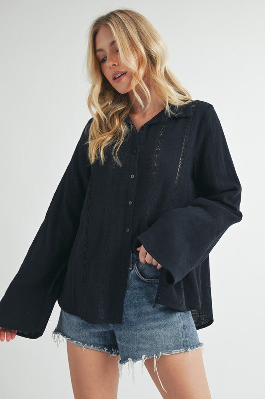 Mahlia Lace Shirt Blouse