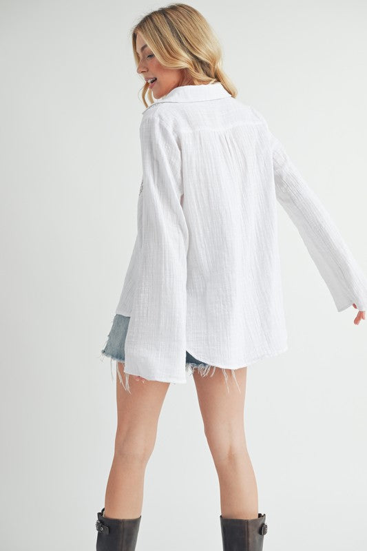 Mahlia Lace Shirt Blouse