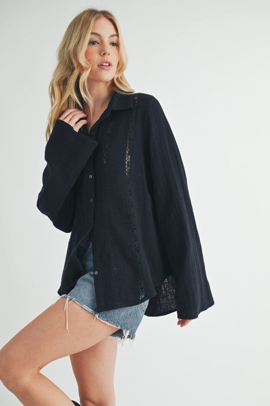Mahlia Lace Shirt Blouse