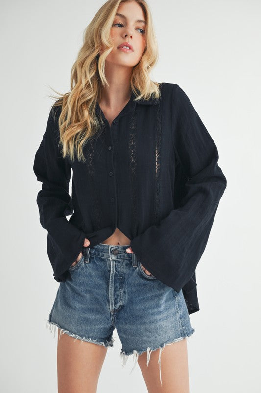 Mahlia Lace Shirt Blouse