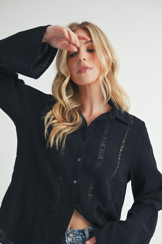 Mahlia Lace Shirt Blouse