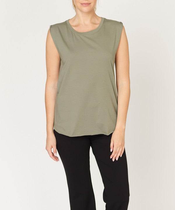 COTTON JERSEY MUSCLE NEW TANK
