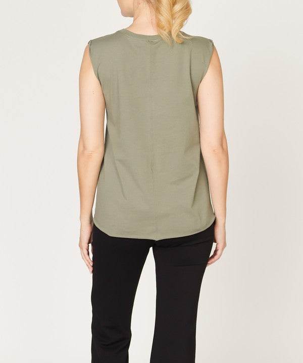COTTON JERSEY MUSCLE NEW TANK
