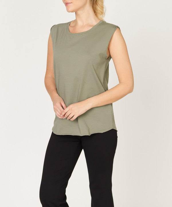 COTTON JERSEY MUSCLE NEW TANK