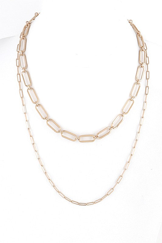 Mix Chain Layered Necklace