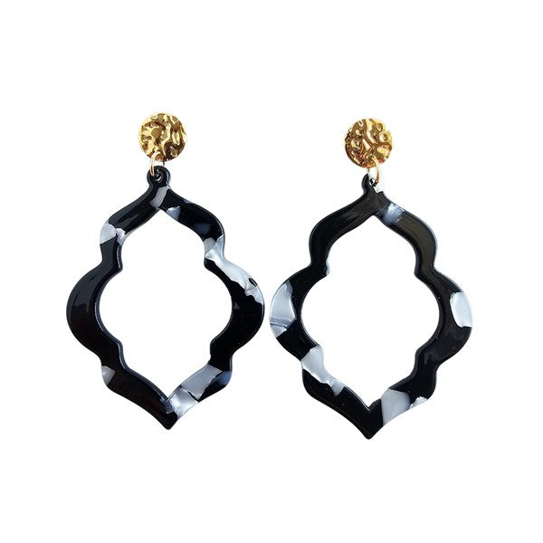 Talia Earrings - Onyx Black