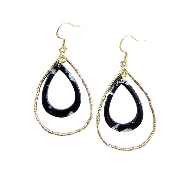 Savannah Earrings - Onyx Black