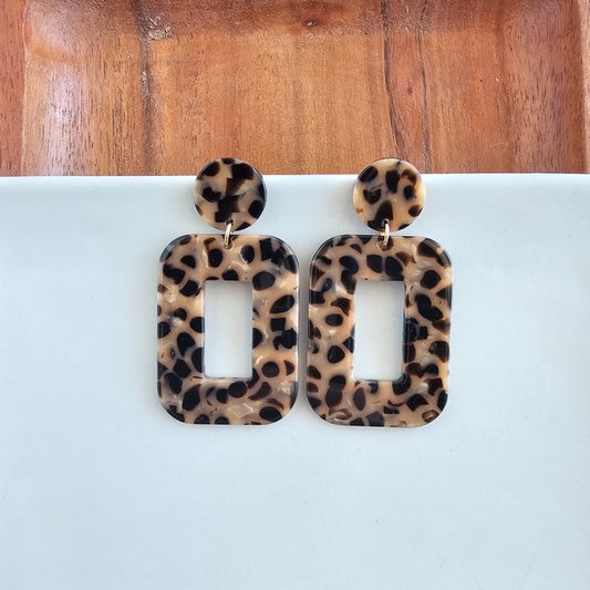 Margot Earrings - Cheetah