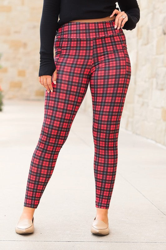 The Holly Plaid Leggings Round 1