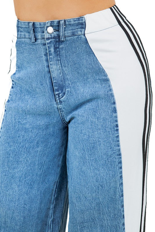 WOMEN FASHION CASUAL STYLE DENIM PANTS