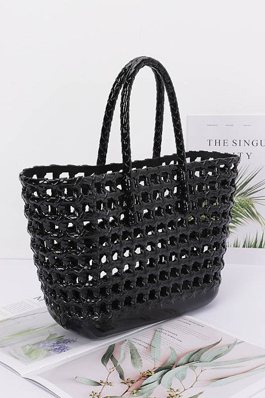 Open Weaved Small Jelly Tote