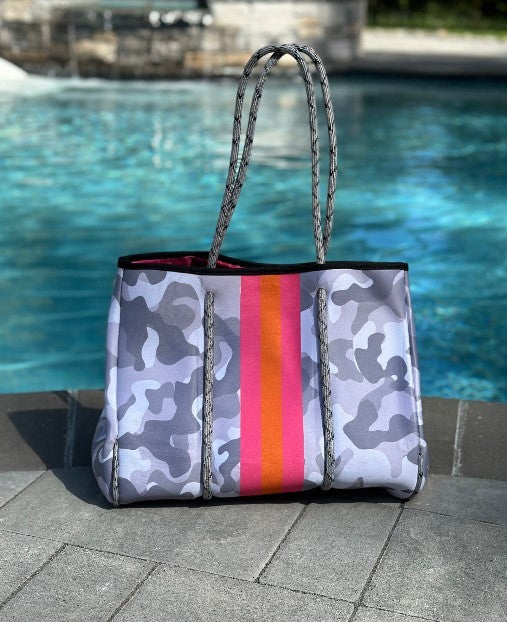 The Kellie Camo Neoprene Tote