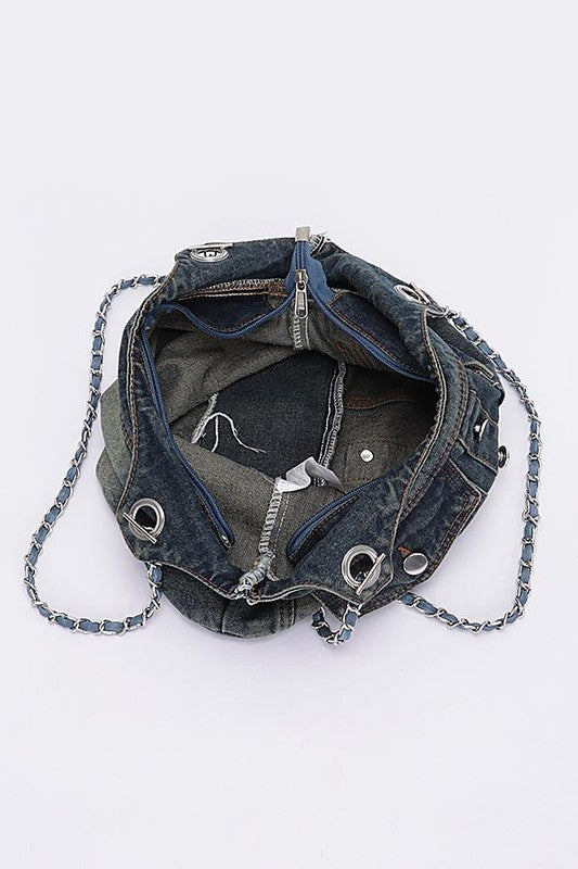 Vintage Denim Iconic Tote Bag