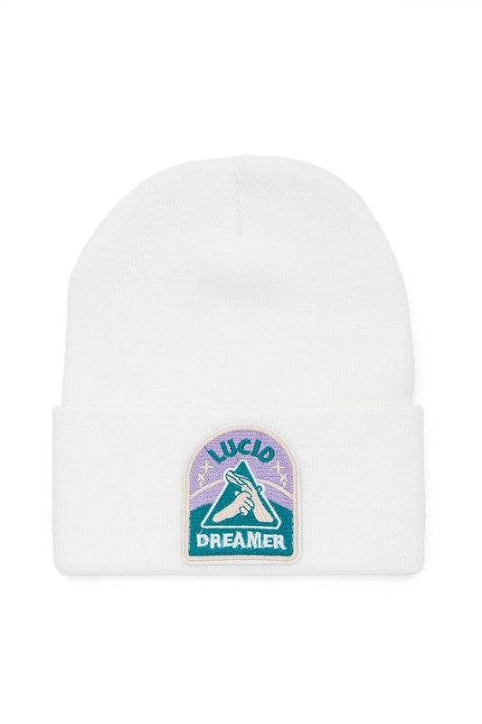Lucid Dreamer Patch Unisex Knitted Beanie