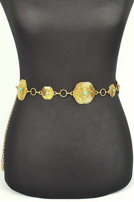 Iconic Western Engraved Chain Belt