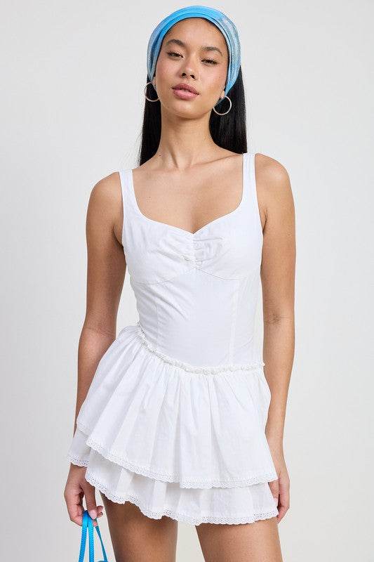 MINI ASYMMETRICAL SLEEVELESS DRESS