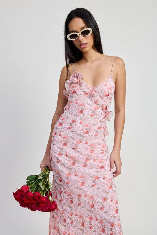 SPAGHETTI STRAP MAXI DRESS