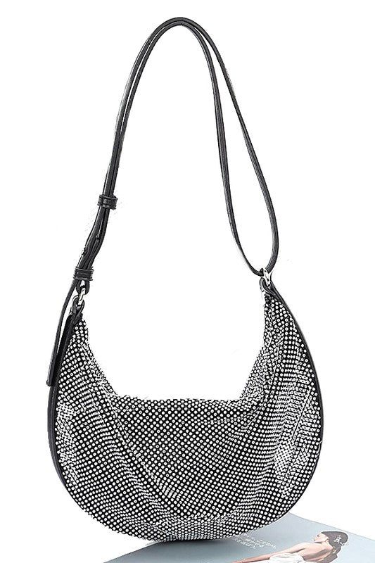 Rhinestone Mesh Iconic Shoulder Bag Set