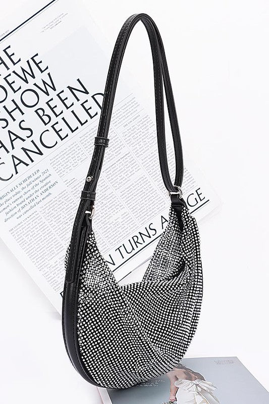 Rhinestone Mesh Iconic Shoulder Bag Set