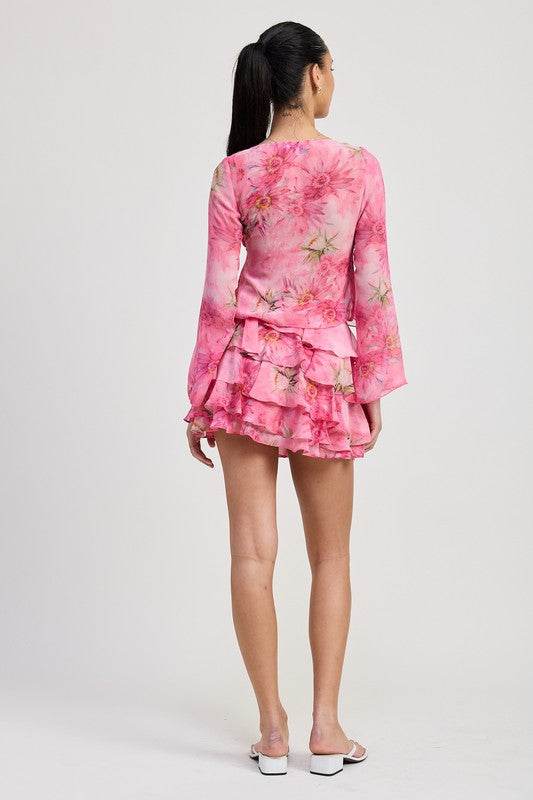 RUFFLE MINI SKIRT
