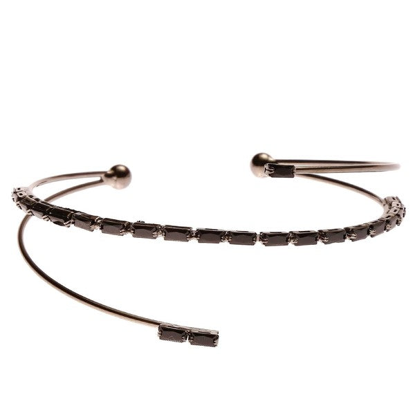 Simple Radiant Cubic Zirconia Spring Wrap Bracelet