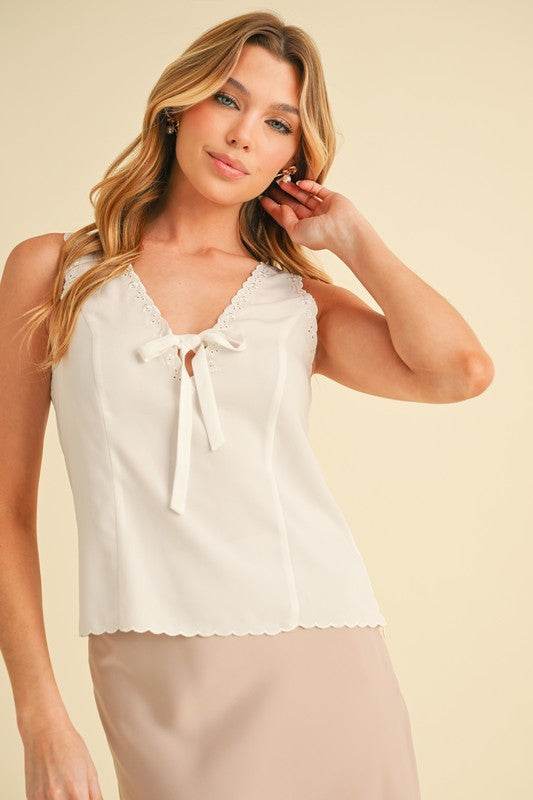 Karis Eyelet Tank
