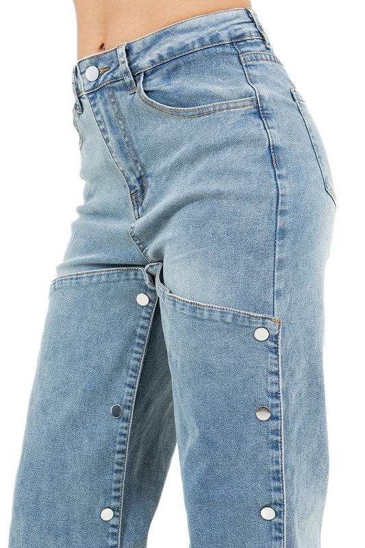 WOMEN FASHION STYLE DENIM PANTS