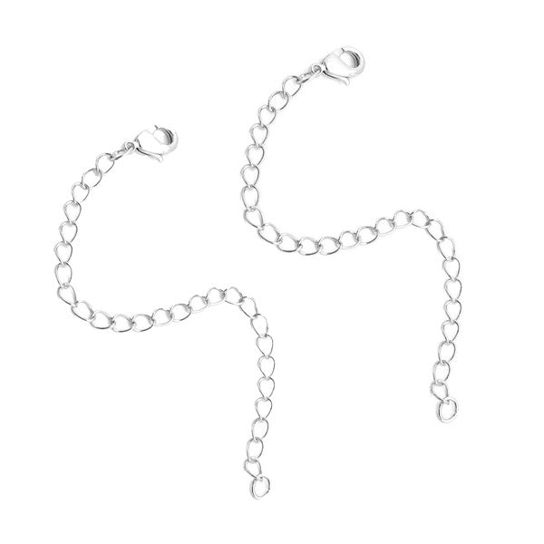 2 Pcs 2.5 Inch Long Bracelet Necklace Extender