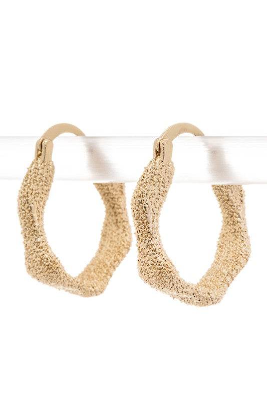 Textured Irregular Iconic Hoop Earrings