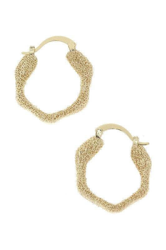 Textured Irregular Iconic Hoop Earrings