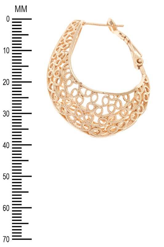 Laser Cut iconic 3D Hoop Earrings