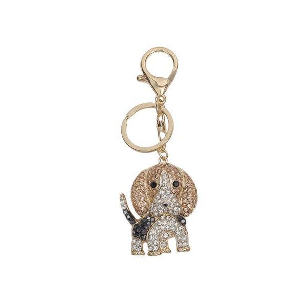 Sparkling Beagle Keychain