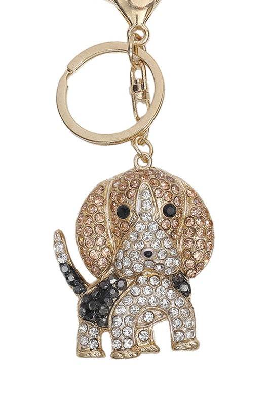 Sparkling Beagle Keychain