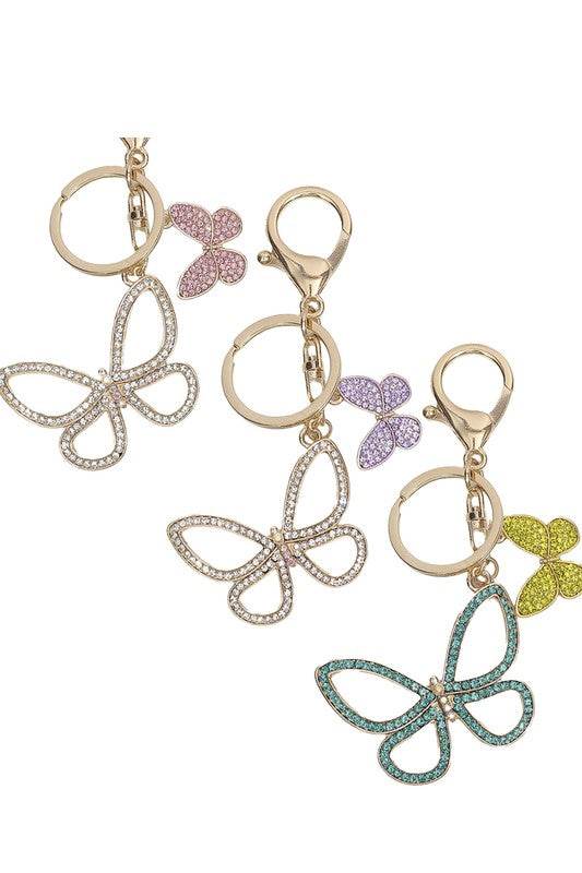 Sparkling Butterfly Keychain
