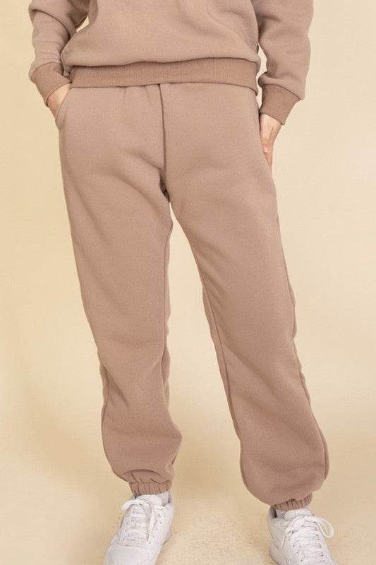 Side Pocket Drawstring Waist Sweatpants