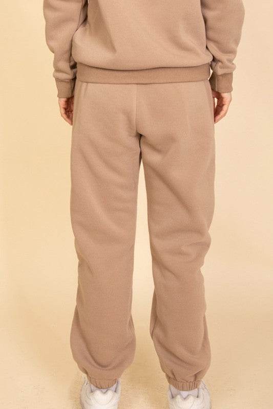 Side Pocket Drawstring Waist Sweatpants