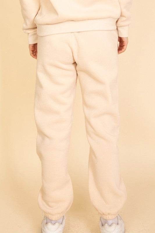 Side Pocket Drawstring Waist Sweatpants