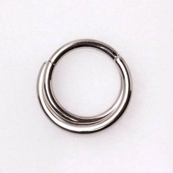316L Stainless Steel Criss-Cross Hinged Clicker