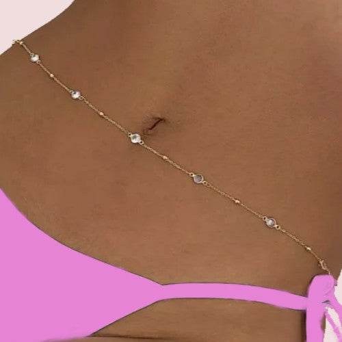 Butterfly Charm Stone Waist Chain
