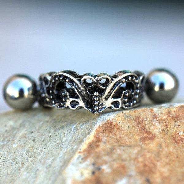 316L Stainless Steel Ornate Tiara Cartilage Cuff