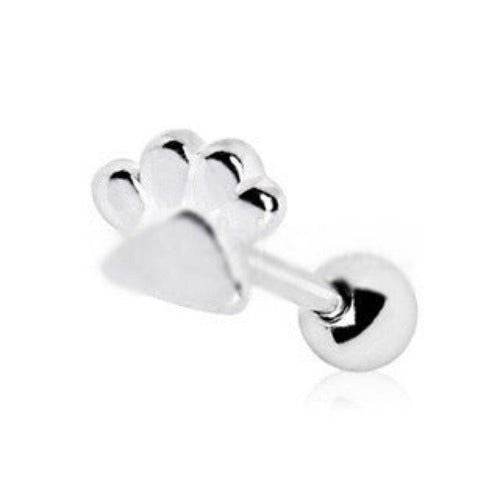 316L Stainless Steel Puppy Paw Print Cartilage