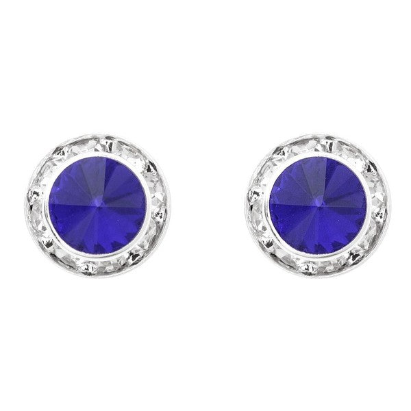 Timeless 8mm Diamond Cut Rondelle Stud Earrings